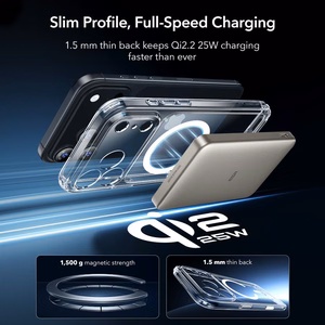 ESR Classic Hybrid MagSafe + grūdinto stiklo rinkinys iPhone 17 Pro - skaidrus