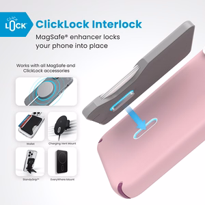 Speck Presidio2 Pro dėklas su MagSafe ir ClickLock, skirtas iPhone 16 Pro Max, „Wednesday Pink/Boysenberry Purple“