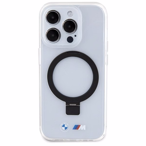 BMW žiedo stovas M kolekcija Magnetinis dėklas telefonui iPhone 15 Pro - skaidrus