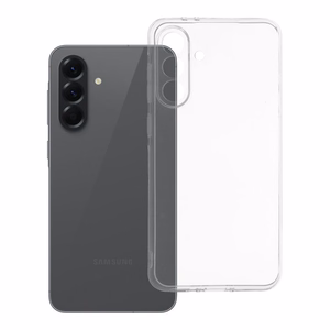 Skaidrus 2 mm dėklas telefonui SAMSUNG A56 5G (su kameros apsauga) permatomas