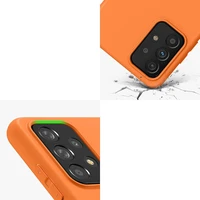 Silikoninis dėklas telefonui minkštas lankstus guminis dangtelis Samsung Galaxy A22 4G juodas