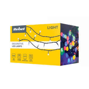 Уличная светодиодная гирлянда Rebel, 10 м, RGB, переключаемые режимы свечения