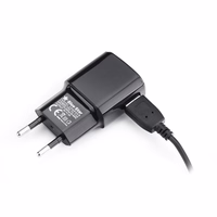 BLUE STAR kelioninis įkroviklis 2A 10W USB A + kabelis USB A į Micro USB TFK-TC-1100B juodas