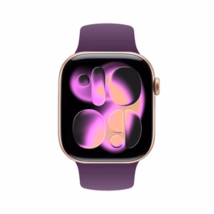 Crong Liquid dirželis, skirtas Apple Watch 38 / 40 / 41 / 42 mm, slyvų spalvos