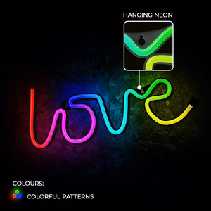 Neon LED RGB LOVE FLRN01 + RC Forever Light