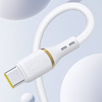 Dudao L25L USB-A - Lightning Laidas 1m 30W with Soft Silicone Braid - Baltas