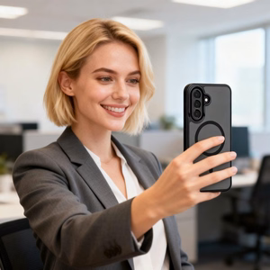 Tech-Protect Magmat MagSafe Dėklas for Samsung Galaxy A57 5G - Semi-skaidrus