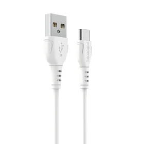 Borofone laidas BX51 Triumph USB į Type C 3A 1 metras baltas