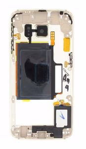 Vidinis korpusas Samsung G925F S6 Edge auksinis su zumeriu ir šoniniais mygtukais originalus (used Grade B)