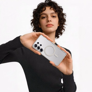 Rock Crystal Armor Series magnetinis dėklas skirtas Samsung Galaxy S26 Plus juodas