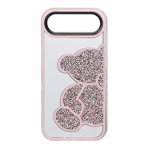 TEDDY BEAR dėklas telefonui IPHONE 17 Air rožinis