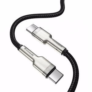 Baseus kabelis Cafule Metal PD USB-C - USB-C 1,0 m juodas 100W