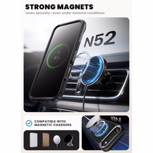 Supcase IBLSN Ares Flip Mag Magnetinis dėklas telefonui MagSafe iPhone 17 Air - juodas