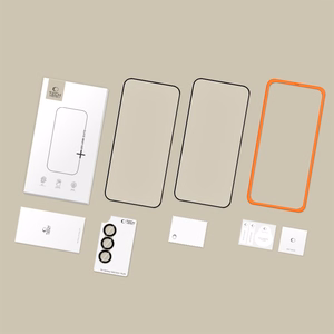 Tech-Protect Easy Set+ 3 vnt. grūdintas stikliukas Galaxy S26 juodas