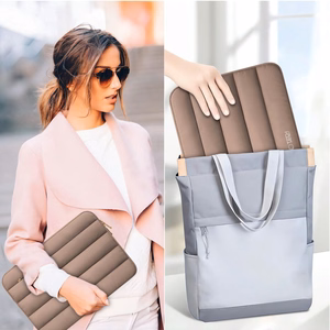 Tech-Protett pūkuotas nešiojamojo kompiuterio krepšys 13–14 – rudas