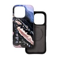 FORCELL F-PROTECT Mirage, karinio standarto išbandytas dėklas telefonui su MagSafe, skirtas IPHONE 15 PRO MAX, auksinės salos spalvos