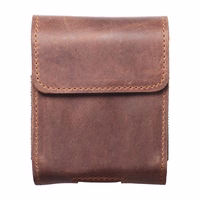 ROYAL Crazy Horse universalus horizontalus odinis diržo dėklas dydis V SAMSUNG FLIP 1 / 2 / 3 / 4 / HUAWEI P50 Pocket / MOTOROLA RAZR 5G rudas