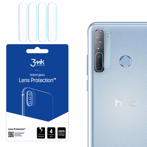 Hibridinis stiklas 3MK Hibridinis stiklas kameros HTC DESIRE 20 PRO skirtas kamerai 4 vnt.