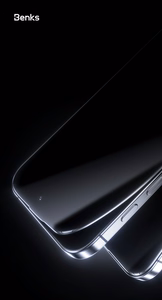 Apsauginis stiklas (m) Benks Glass Warrior safyro danga LS65 iPhone 16 Pro Max plonas kraštas - juodas (m)