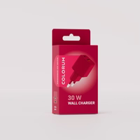 COLORUM wall įkroviklis USB-A + USB-C PD 30W CLS30-AC-02 xMagenta
