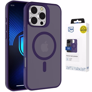 3mk Smoke MagCase dėklas iPhone 16 Pro - violetinis