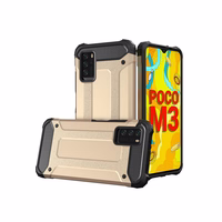 Hybrid Armor Case tvirtas apsauginis dėklas Xiaomi Redmi Note 10 5G / Poco M3 Pro auksinis