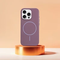 Blizgus magnetinis dėklas telefonui, suderinamas su MagSafe, skirtas IPHONE 17, violetinis