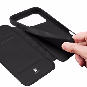 Чехол-кошелёк Dux Ducis Skin Pro для iPhone 17 чёрный