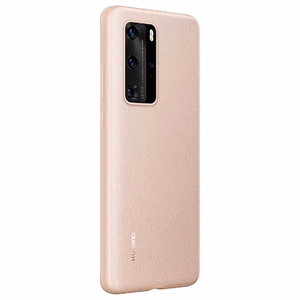 Оригинальный чехол для Huawei P40 - защитная крышка PU (51993713) розовый