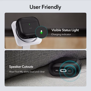 AirPods 4 Orbit hibridinis dėklas (juodas)