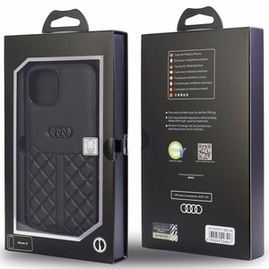 Audi tikros odos kietasis dėklas telefonui iPhone 11 / Xr 6.1 – juodas