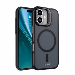 Etteri Morning Fog dėklas for iPhone 16 6,1" juodas