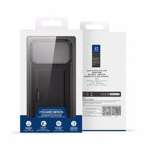 Telefono dėklas Dux Ducis Pocard Apple iPhone 17 juodas