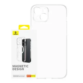 Magnetinis dėklas telefonui iPhone 15 Plus Baseus OS-Lucent serija (skaidrus)