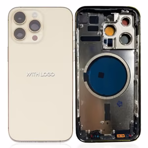 Galinis dangtelis iPhone 14 Pro pilnas korpusas / auksinis / OEM