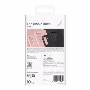 Puro Icon silikoninis dėklas telefonui Samsung Galaxy S25 - juodas
