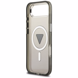 GUESS dėklas telefonui IPHONE 17 Air, suderinamas su MagSafe GUHMP17MHGTMLCGK (IML gradientas su trikampiu logotipu) juodas