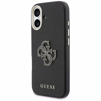 GUESS dėklas IPHONE 17 GUHCP17S5PS4RGGK (PU FW Resin Logo), juodos spalvos