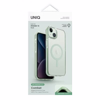 Uniq Combat Magclick įkrovimo dėklas telefonui iPhone 15 Plus / 14 Plus - mėtų spalvos
