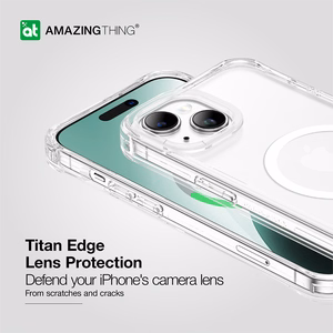Amazing Thing Titan Edge Mag dėklas 15FT IP156.7TEMCL Iphone 15 Plus skaidrus