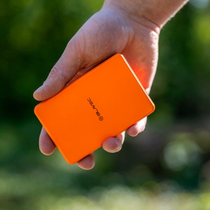 Blavec išorinė baterija 10000mAh BJ-05 Ultra Fast 16mm - Type C - Qi2.2 25W + PD 45W magnetinė indukcinė Magsafe 2 in 1 (PBBJ05-QI22MC10O) oranžinė aliuminis