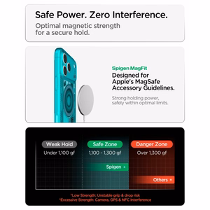 Spigen Ultra Hybrid MagSafe dėklas iPhone 18 Pro / 17 Pro, šviesiai mėlynas