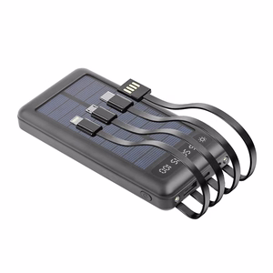 Setty solar power bank SLR-100 10000 mAh juodas