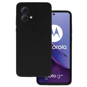 Silikoninis Lite dėklas telefonui Motorola Moto G84 5G juodas