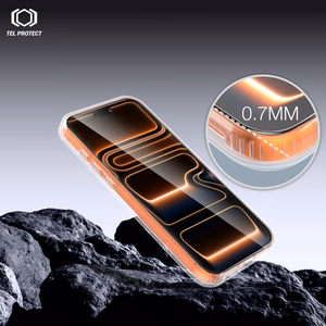 Tel Protect Dust-Free Easy Fit HD Titan grūdintas stiklas skirtas Iphone 15 Pro Max juodas
