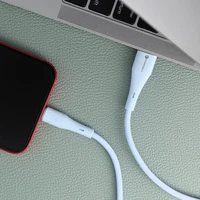 FORCELL F-ENERGY C343 kabelis USB A į Lightning 2,4A 12W Silikoninis 1 m mėlynas