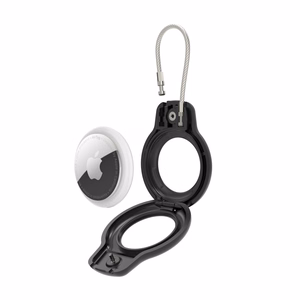 Tech-Protect Rough Vein rinkinys AirTag dėklas - juodas (m)