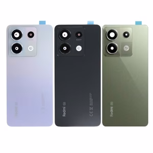Galinis dangtelis suderinamas su Xiaomi Redmi Note 13 Pro 5G Midnight juodas (su kameros objektyvu) OEM