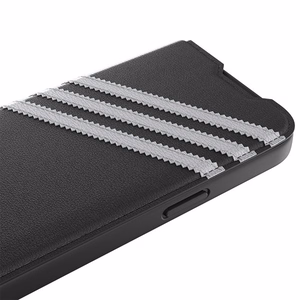 Adidas OR Dėklas telefonui Booklet PU iPhone 14 Pro juodas/baltas 50196