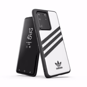 Adidas OR formuotas dėklas PU Samsung Galaxy S20 Ultra - balta ir juoda